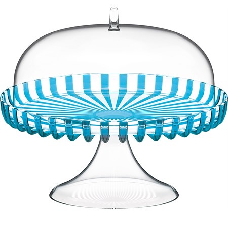 alzata con campana dolcevita turchese